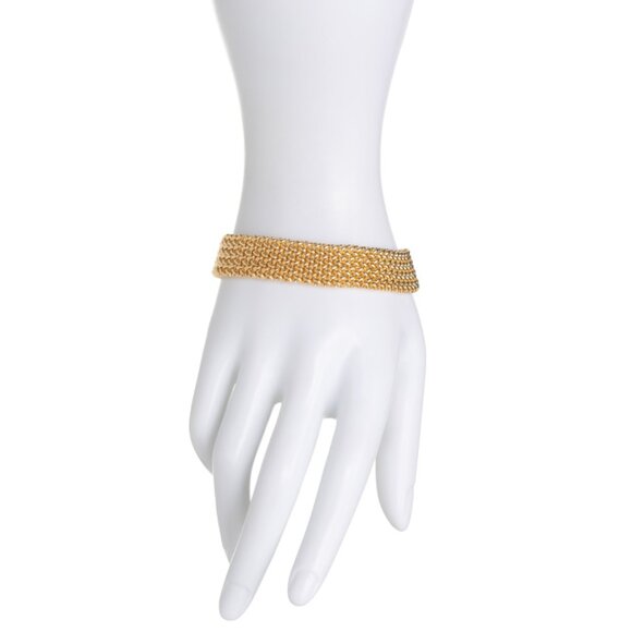 MILOR GOLD Gold Made In Italy 14kt Gold Popcorn Bracelet - Picture 2 of 2